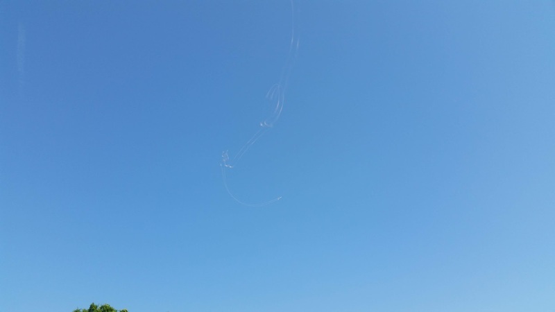 Segelflygplan på blå himmel